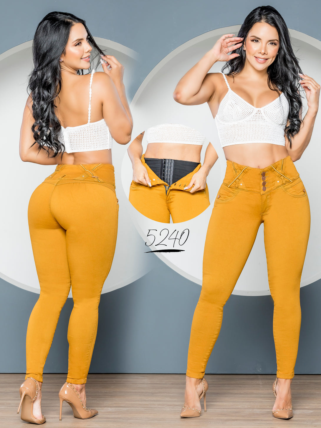 Colombian butt lifting jean with shapewear