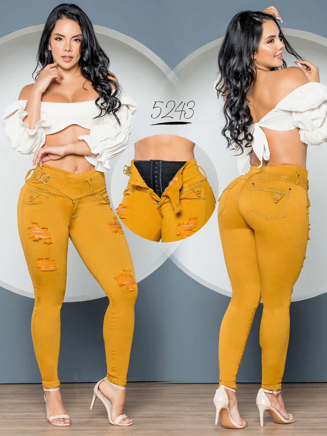 Colombian butt lifting jean with shapewear