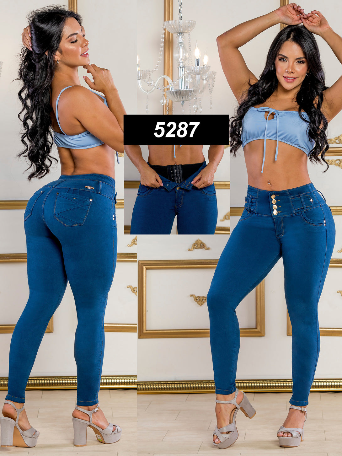 Colombian butt lifting jean with shapewear