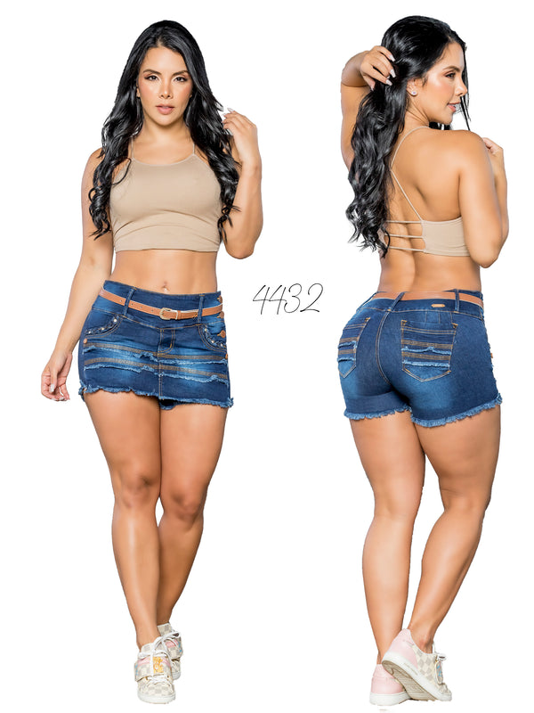 Colombian Butt Lifting Shorts Skirt